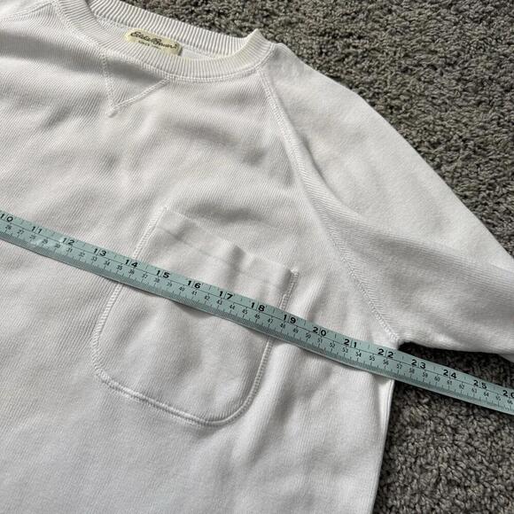 Eddie Bauer White Long Sleeve Pocket Shirt Men’s M 100% Cotton VTG Style Retro - Picture 9 of 10